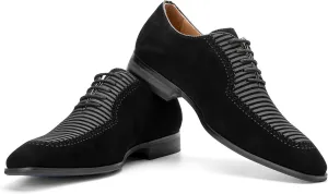JITAI Mens Oxford Shoes Mens Casual Dress Shoes Lace Up Fashion Shoes Formal