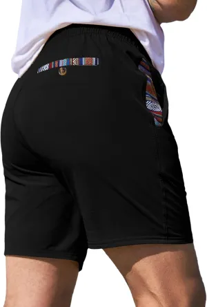 JMIERR Men's Casual Shorts 5"/ 7" Drawstring Summer Quick Dry Beach Stretch Waist Athletic Gym Short