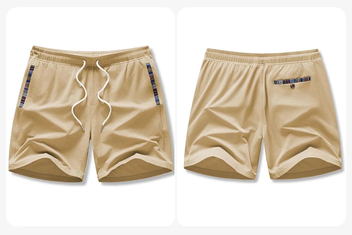 JMIERR Men's Casual Shorts 5"/ 7" Drawstring Summer Quick Dry Beach Stretch Waist Athletic Gym Short