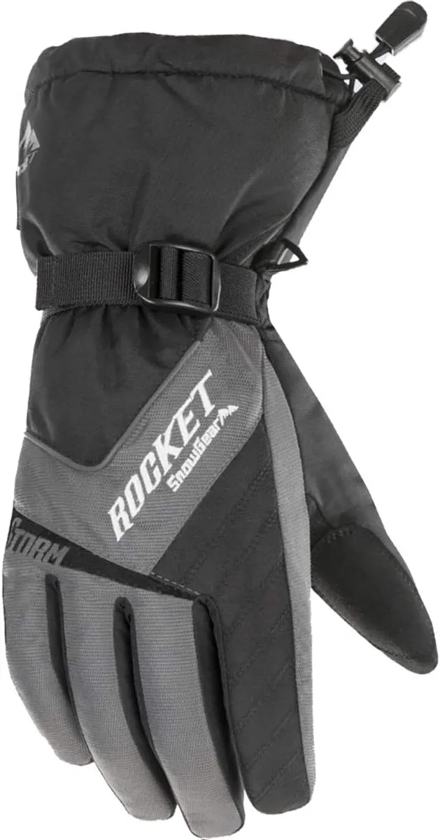 Joe Rocket Storm Women's Snowmobile Gloves - Gray/Black/Small