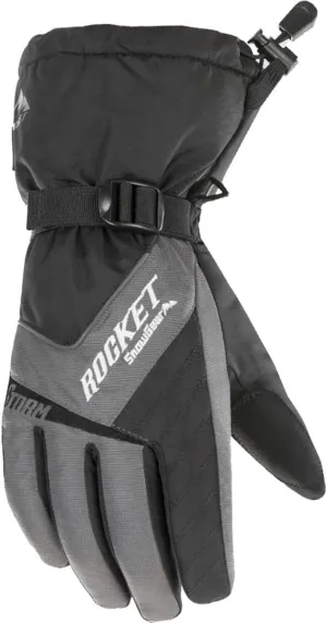 Joe Rocket Storm Women's Snowmobile Gloves - Gray/Black/Small
