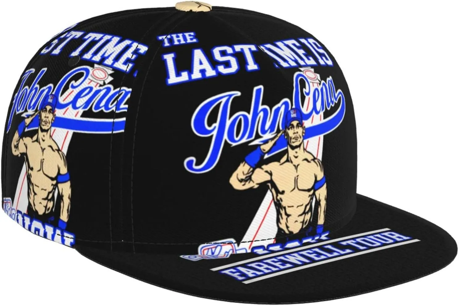 John Boxer Cena Hat Flat Brimmed Baseball Cap Dad Ball Hat Back Buckle Hip Hop Cap