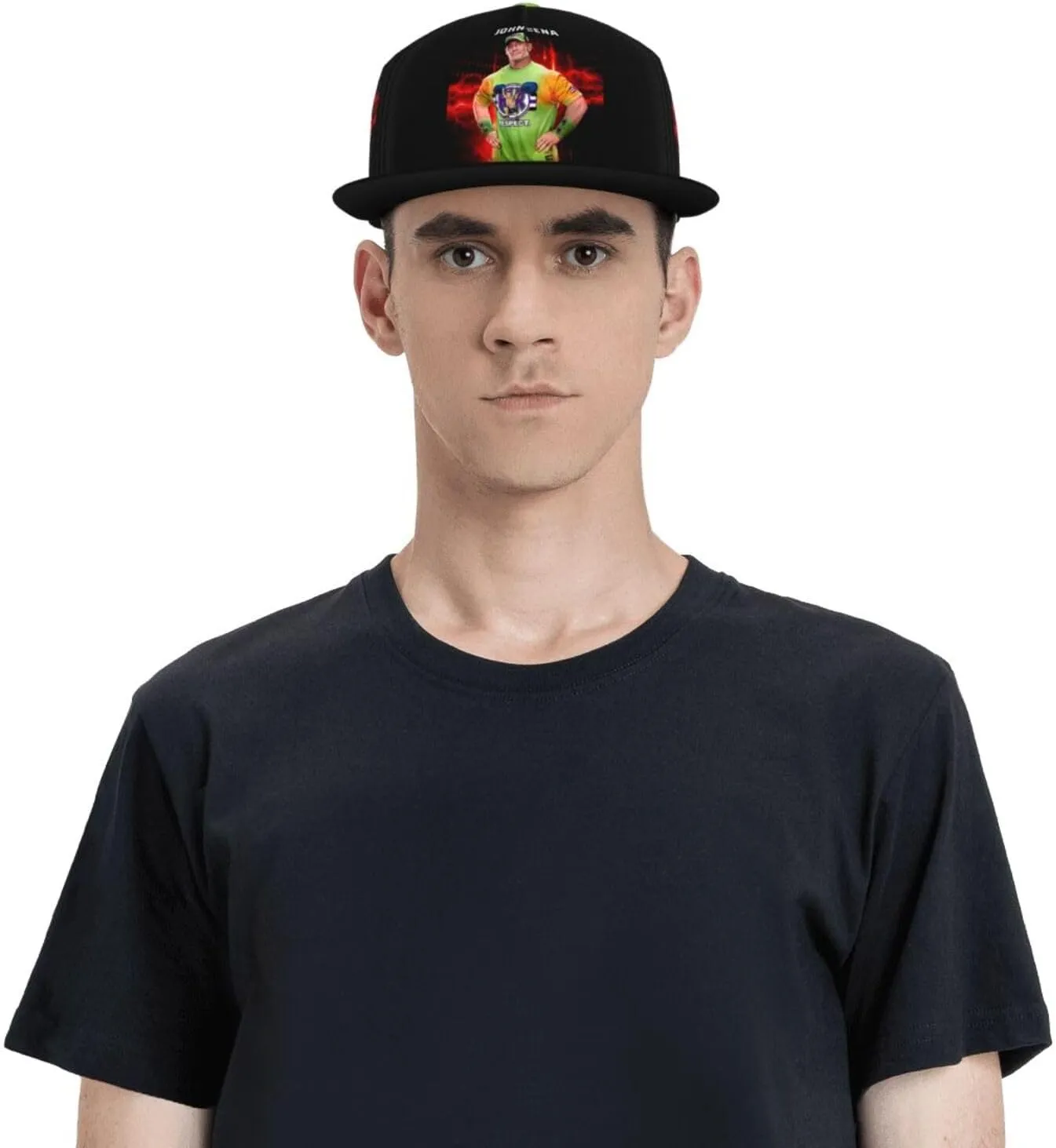 John Boxer Cena Hat Flat Brimmed Baseball Cap Dad Ball Hat Back Buckle Hip Hop Cap