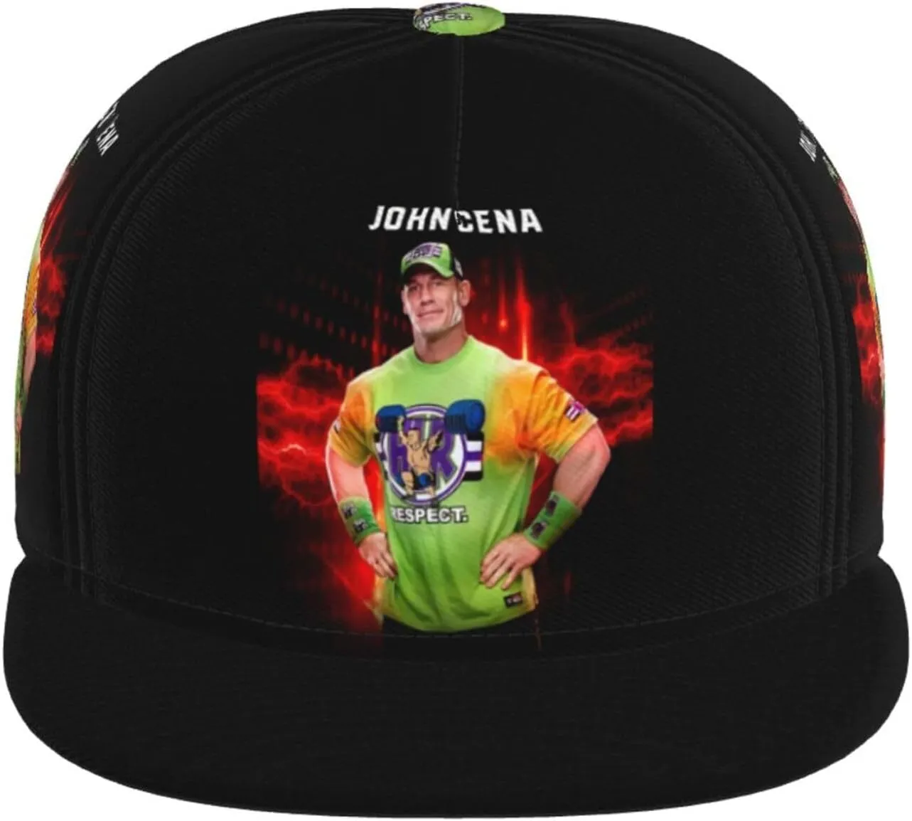 John Boxer Cena Hat Flat Brimmed Baseball Cap Dad Ball Hat Back Buckle Hip Hop Cap