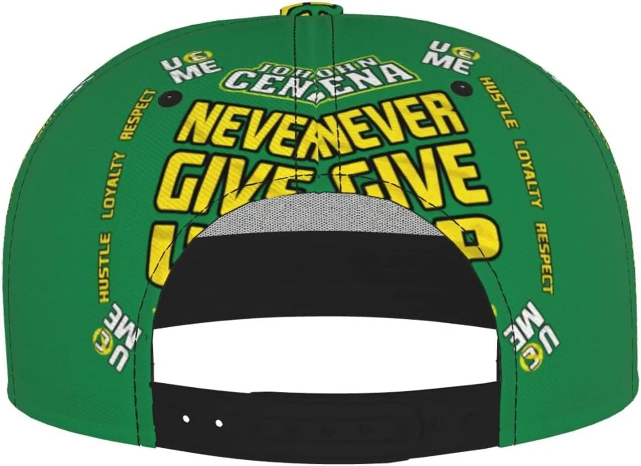 John Boxer Cena Hat Flat Brimmed Baseball Cap Dad Ball Hat Back Buckle Hip Hop Cap