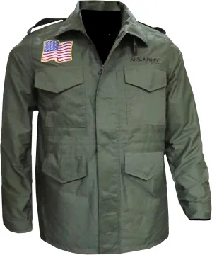 John Rambo Jacket WW2 M65 Cotton Military Coat Sylvester Stallone Cotton Military Field Jacket