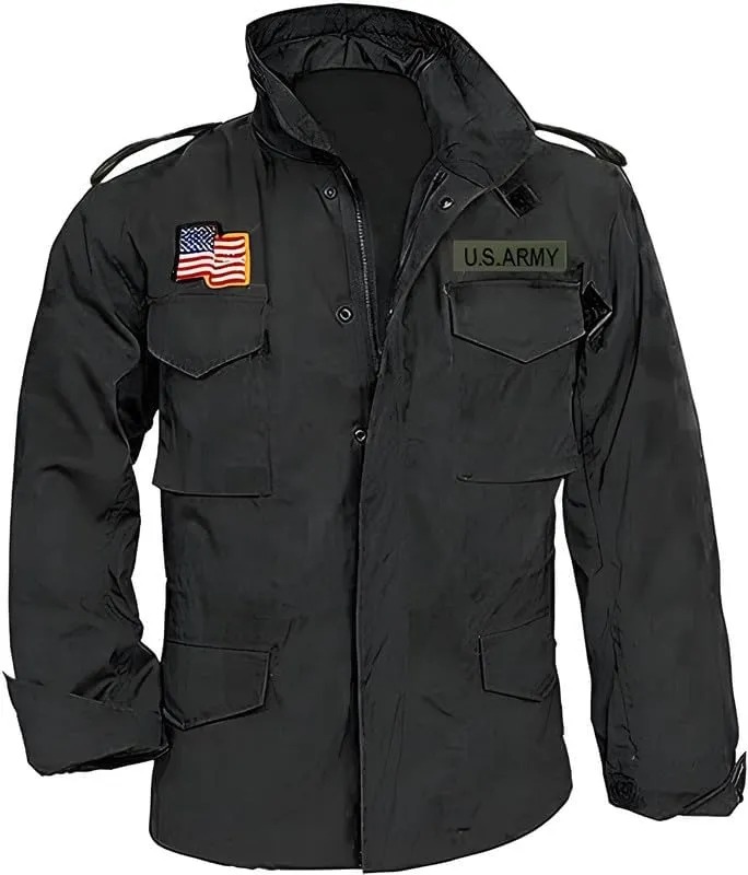 John Rambo Jacket WW2 M65 Cotton Military Coat Sylvester Stallone Cotton Military Field Jacket
