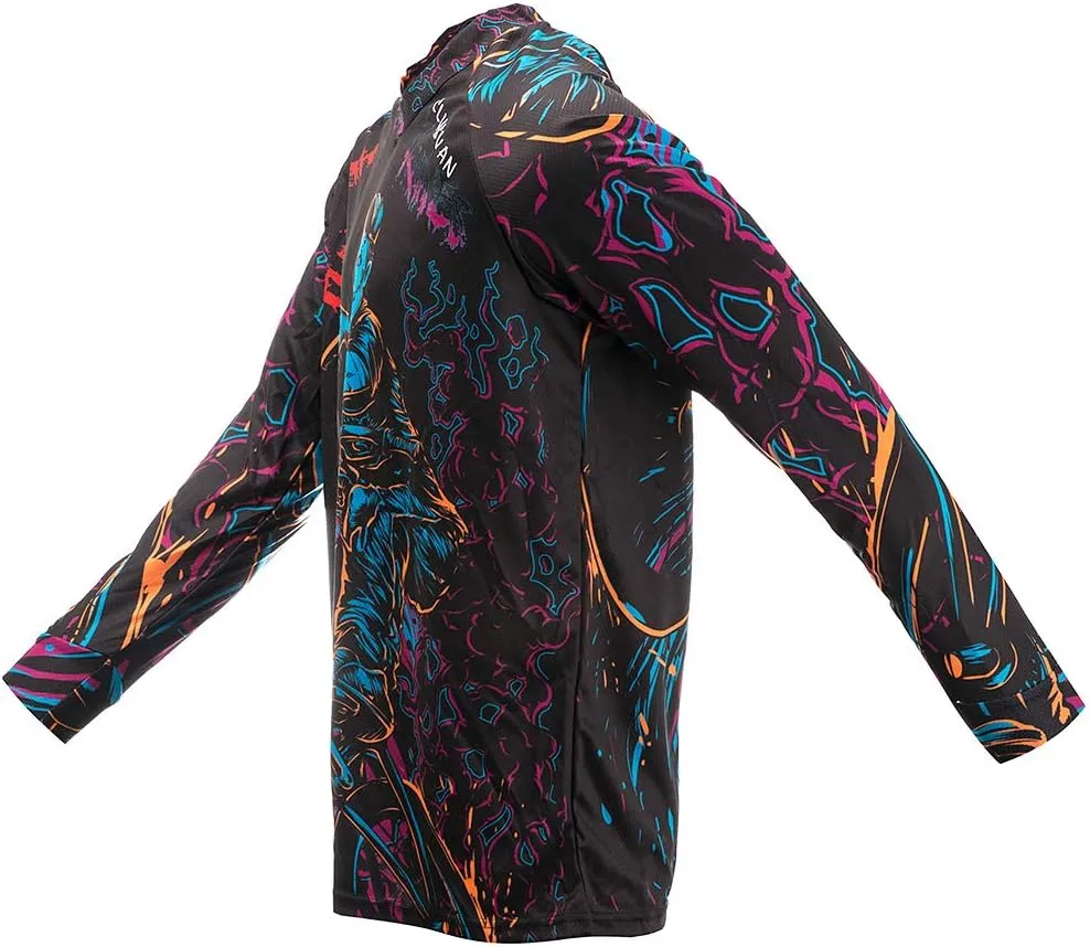 JPOJPO Men's Cycling Jersey MTB T Shirt Long Sleeve Mountain Bike Motorcycle Bicycle Clothes Anti-UV