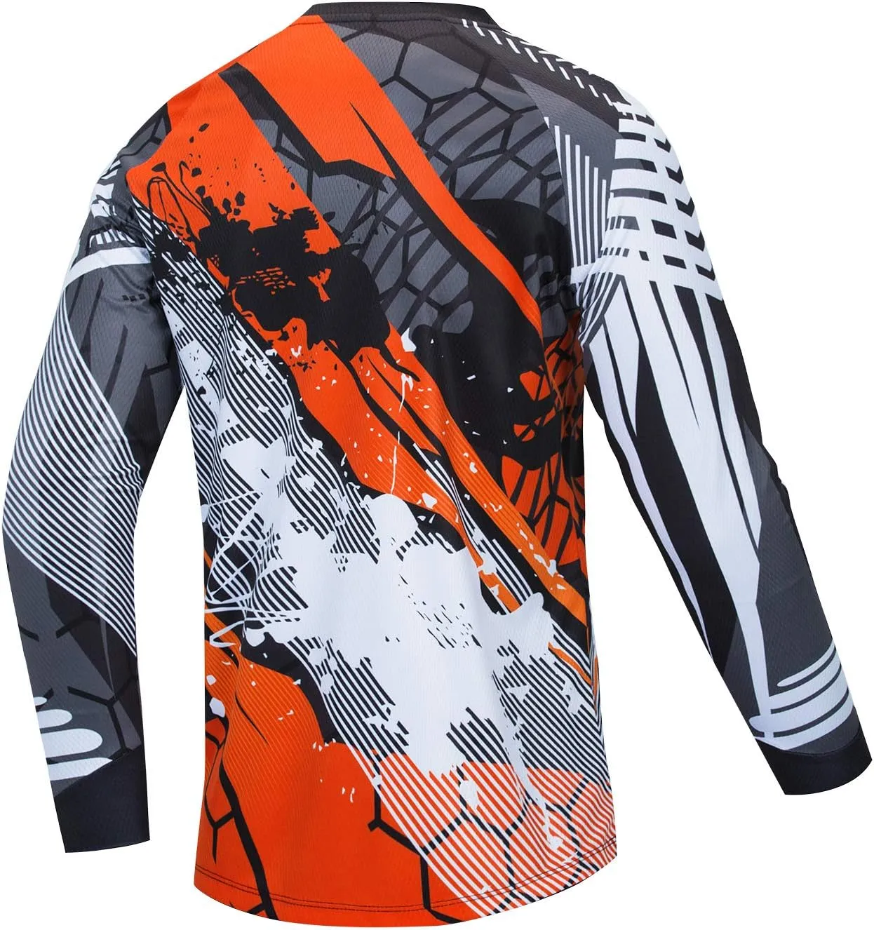 JPOJPO Men's Cycling Jersey MTB T Shirt Long Sleeve Youth Off-Road Motorcycle Jersey Bicycle Clothes Anti-UV
