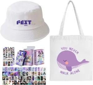 Jungkook Su-ga Jhope Jimin Jin V Rm 10TH Gift Set, Hat, Canvas Bag, Photocards, K-pop Merch