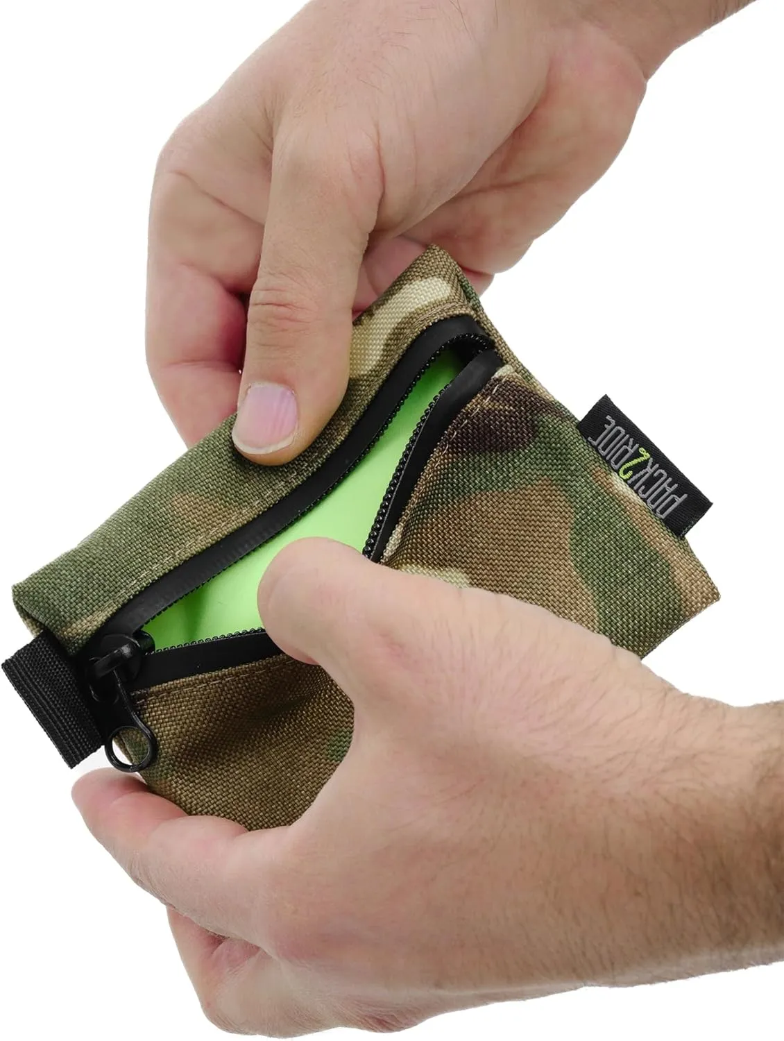 Karman Zipper Pouch - Lightweight, Flexible, Water and Abrasion Resistant Compact Zip Pouch Wallet for Women & Men, Multi-Purpose Holder for Cards, Cash, and Essentials
