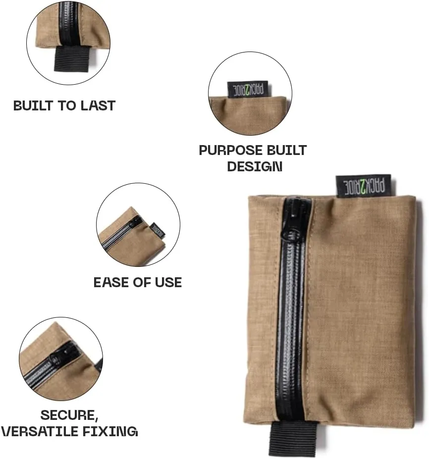 Karman Zipper Pouch - Lightweight, Flexible, Water and Abrasion Resistant Compact Zip Pouch Wallet for Women & Men, Multi-Purpose Holder for Cards, Cash, and Essentials