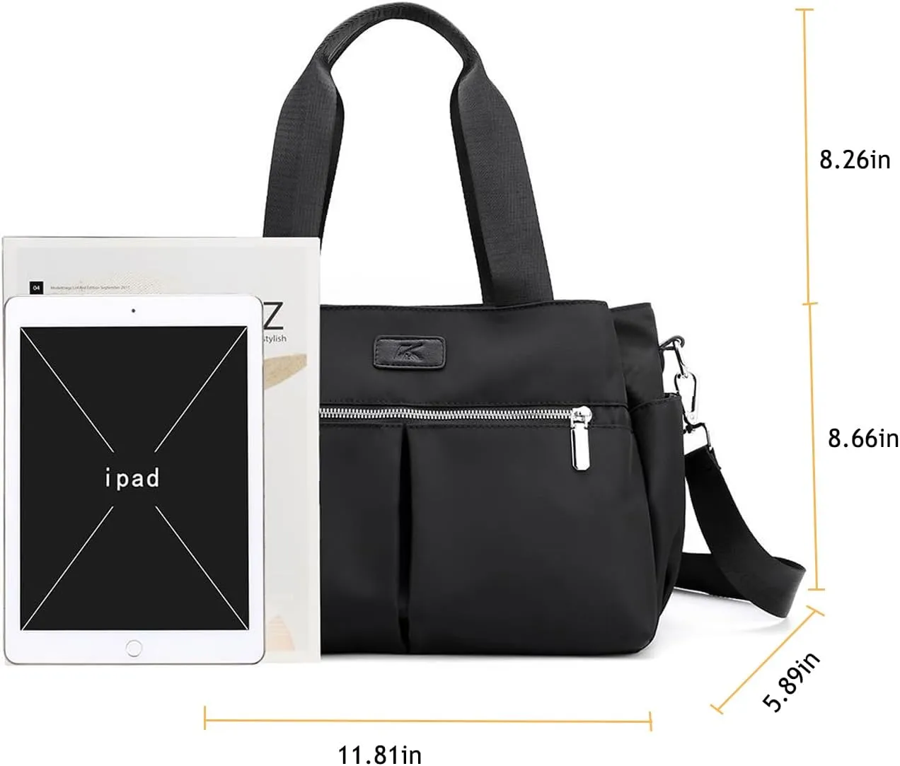 KARREALY Shoulder Bag for Women Crossbody Handbag Lightweight Waterproof Nylon Purses Travel Bag Ladies Tote Bag