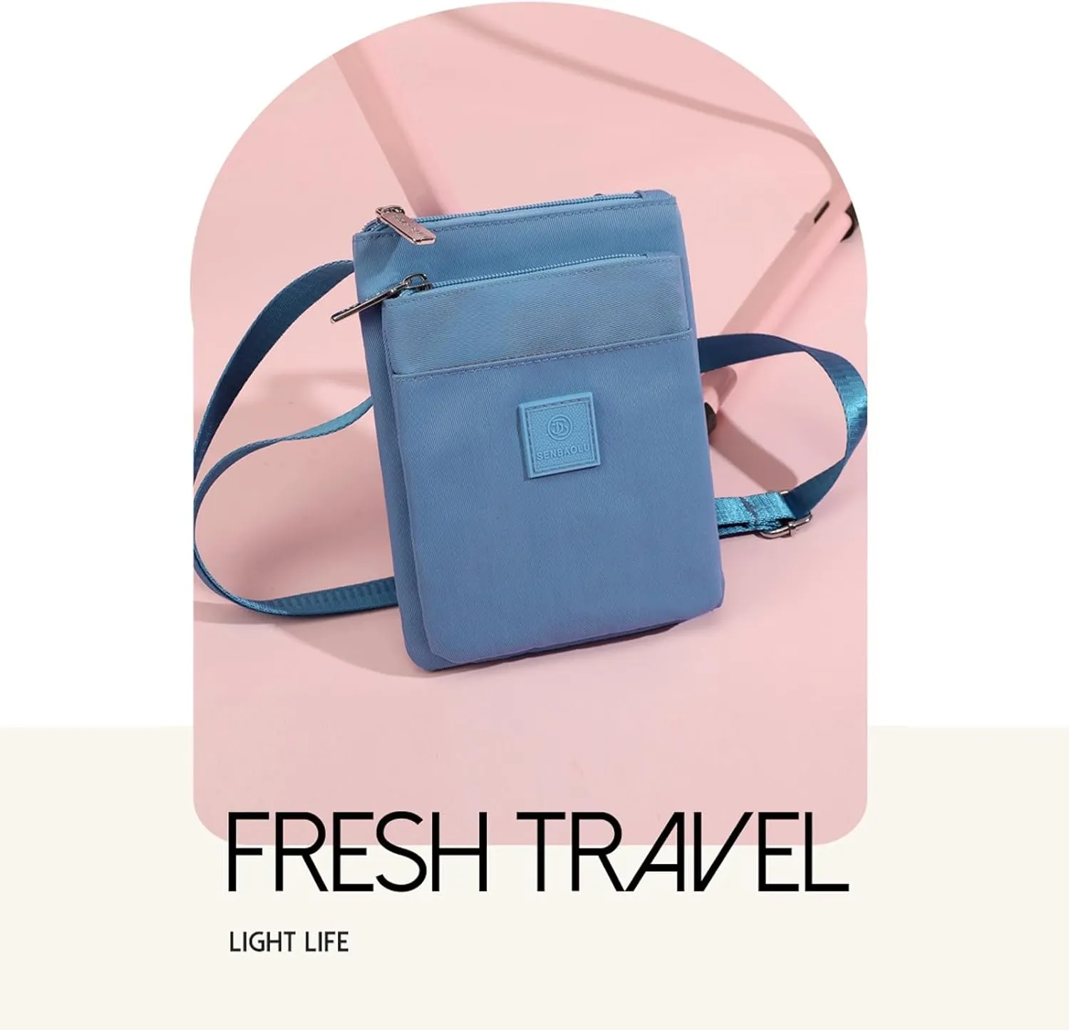 KARRESLY Small Crossbody Bags for Women Mini Waterproof Cell Phone Purse Nylon Shoulder Handbags Lightweight Casual Wallet