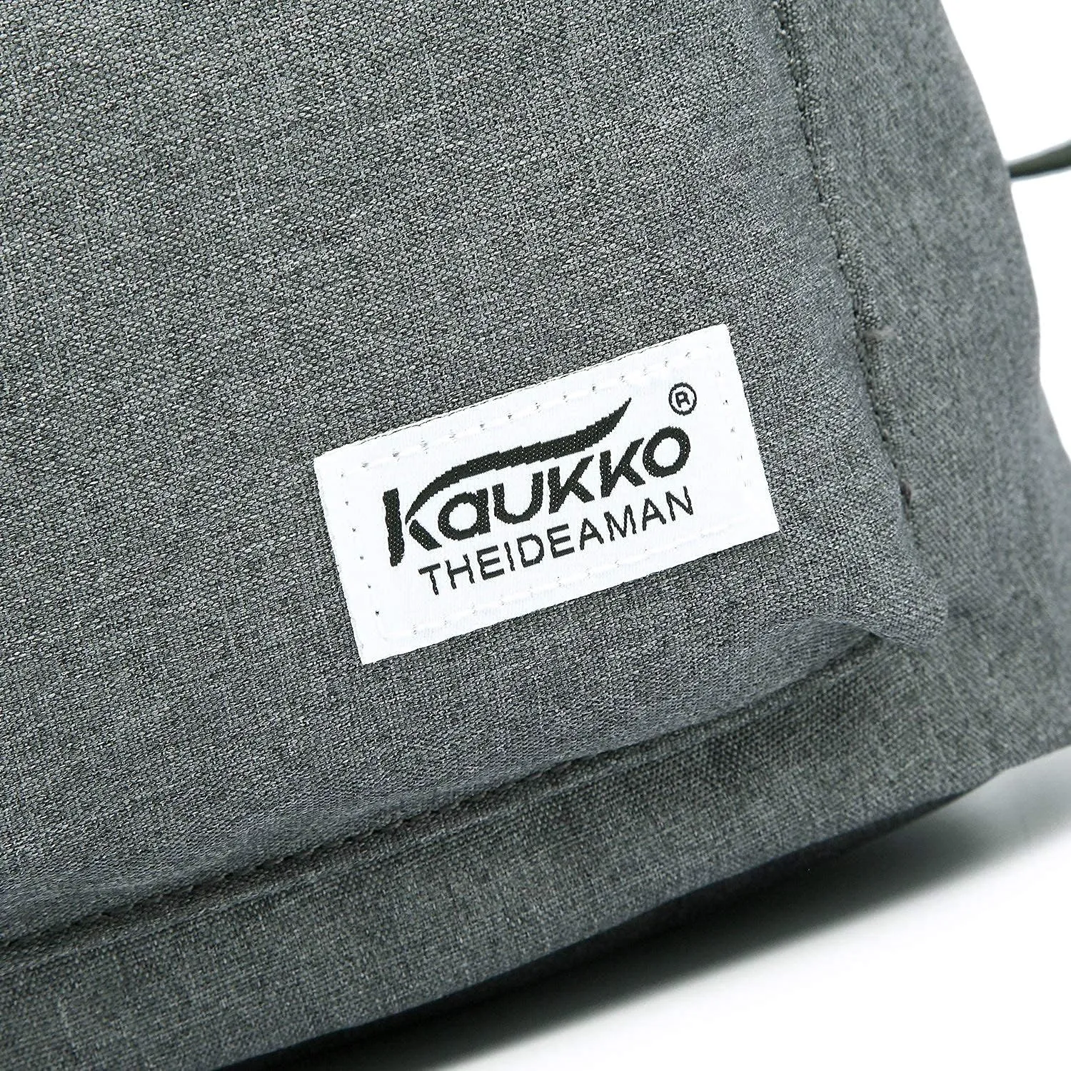 KAUKKO Drawstring Sports Backpack Gym Yoga Bag Shoulder Rucksack for Men and Women (1031-lightgrey)