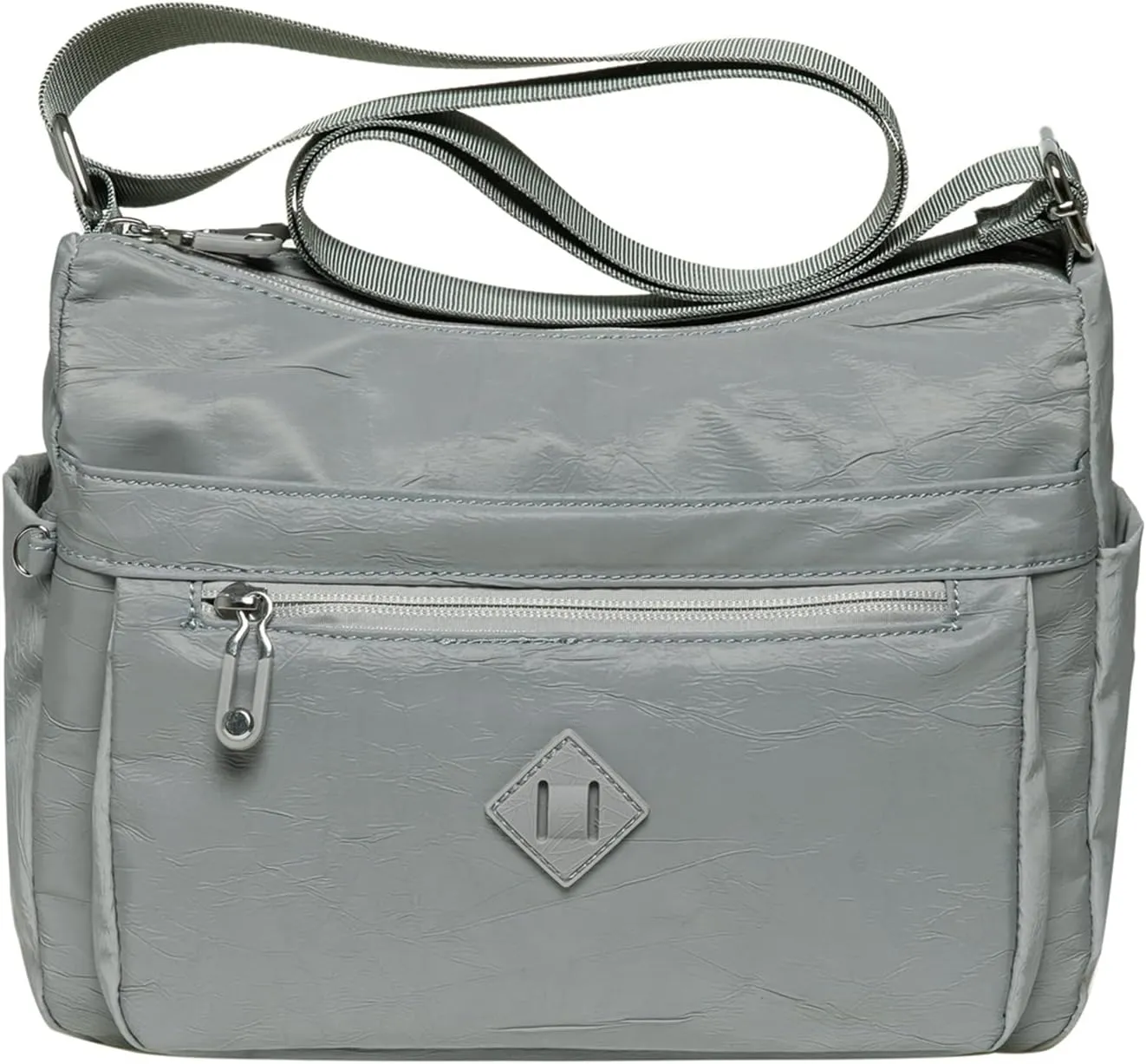 KAUKKO Women Crossbody Bag Handbag Lightweight Shoulder Purse Nylon Multi Pocket Crossbody Bag Ladies Travel Handbag
