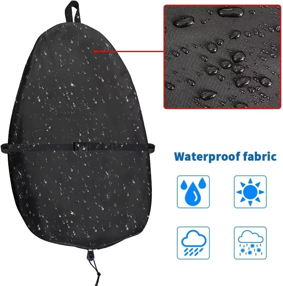 Kayak Cockpit Cover UV60  420D Oxford Adjustable Canoe Dust-Proof and Waterproof Seat Cover