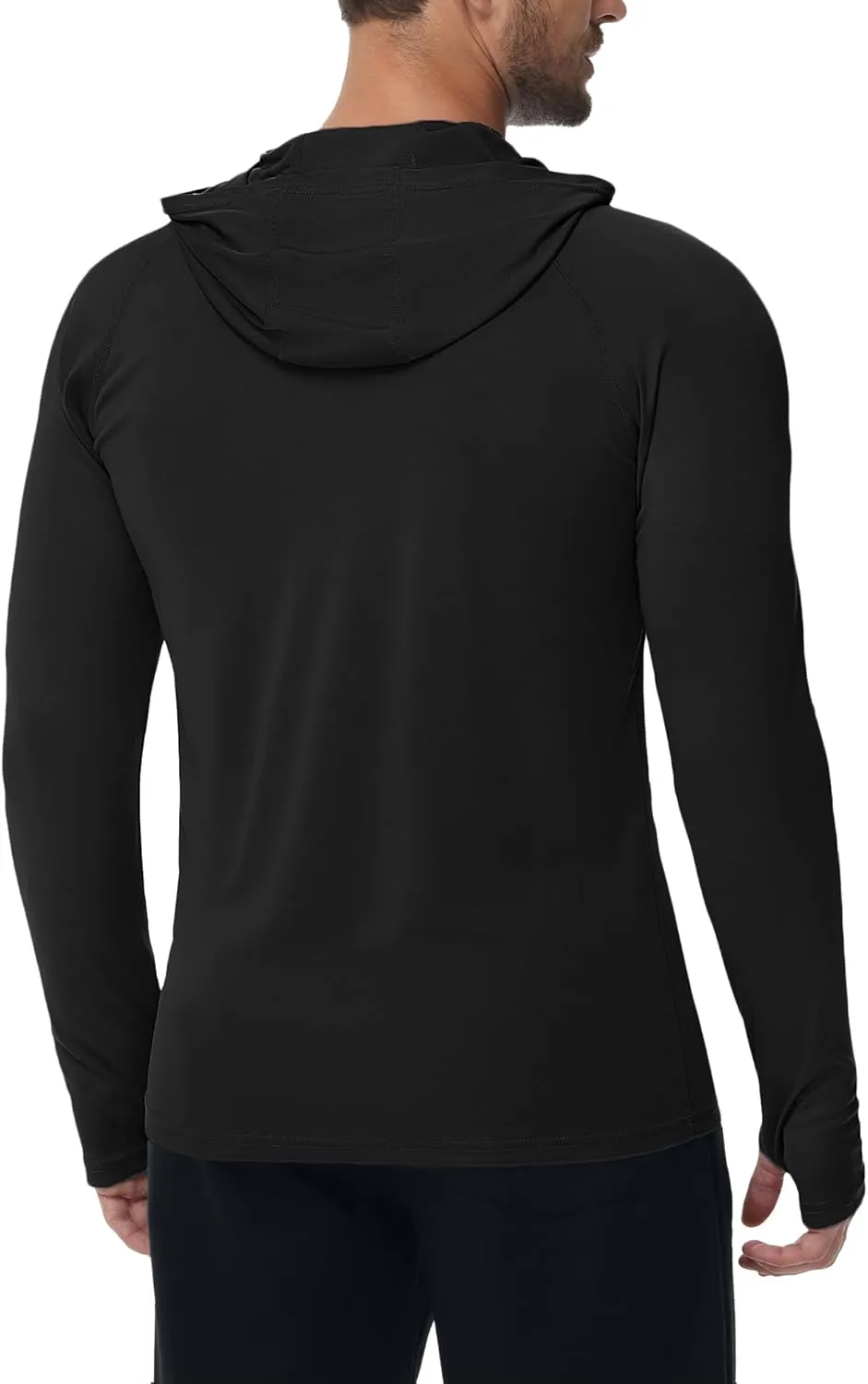KEFITEVD Hoodies for Men UPF 50  Long Sleeve Rash Guard SPF Swim Fishing Lightweight Quick Dry UV Shirts