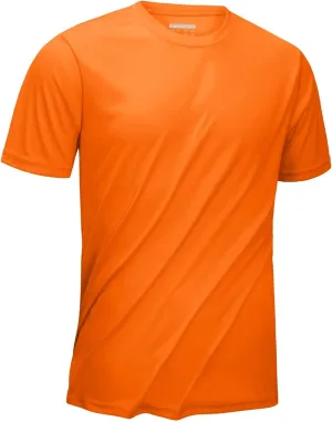 KEFITEVD Men's Short Sleeve UPF 50  Sun Protection Shirts Quick Dry Rashguard Swim Shirt SPF Workout Fishing Athletic T-Shirt