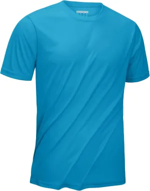 KEFITEVD Men's Short Sleeve UPF 50  Sun Protection Shirts Quick Dry Rashguard Swim Shirt SPF Workout Fishing Athletic T-Shirt