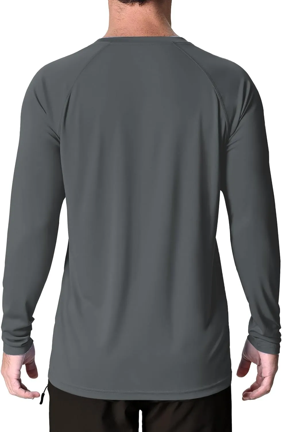 KINSWT Men's UPF 50  Rash Guard Long Sleeve Sun Protection Running Shirts Quick Dry Workout Fishing Swim T-Shirts