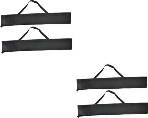 Kisangel 2sets Storage Bag Hiking Poles Holder Pouch Fastener Adjustment Neckline Contraction Rope 2pcs*2