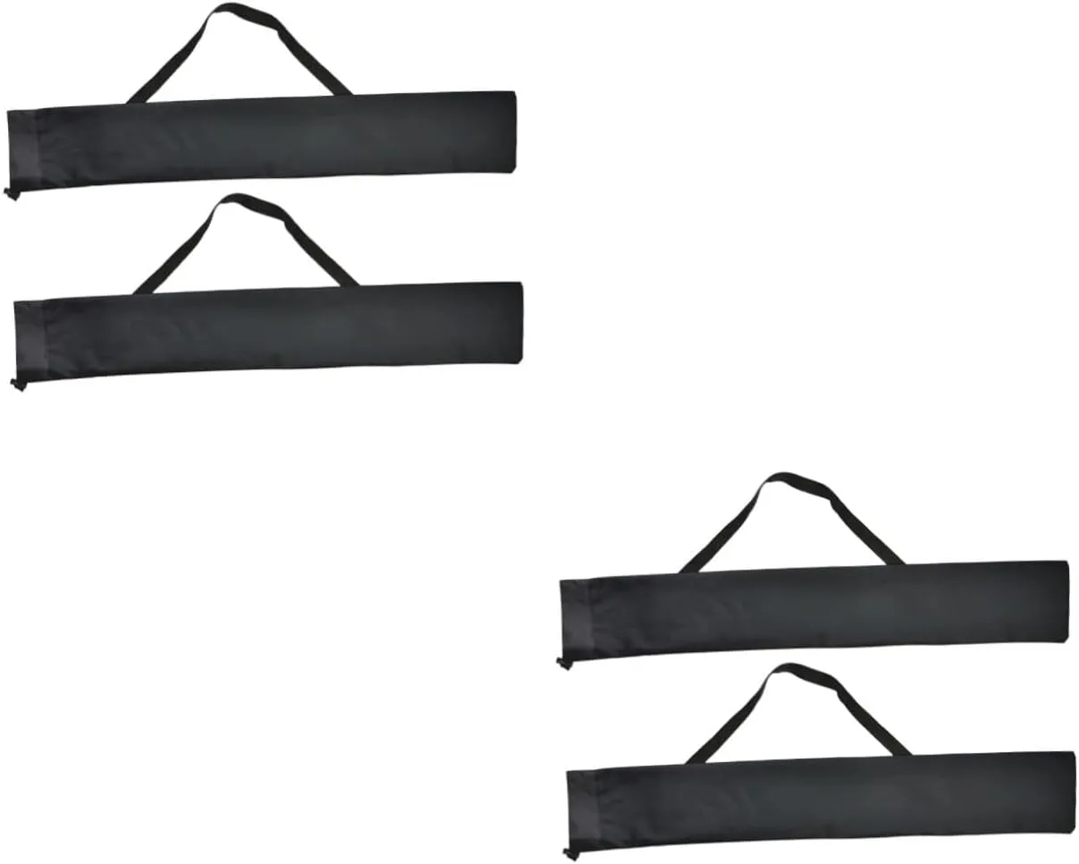 Kisangel 2sets Storage Bag Hiking Poles Holder Pouch Fastener Adjustment Neckline Contraction Rope 2pcs*2