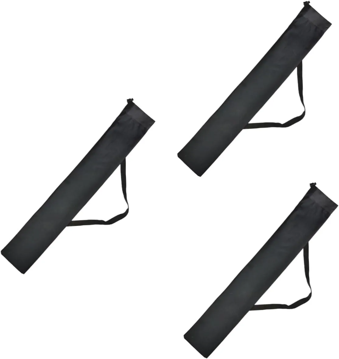 Kisangel 3pcs Travel-Friendly Hiking Stick Storage Waterproof Pouch for Trekking Poles Zipper