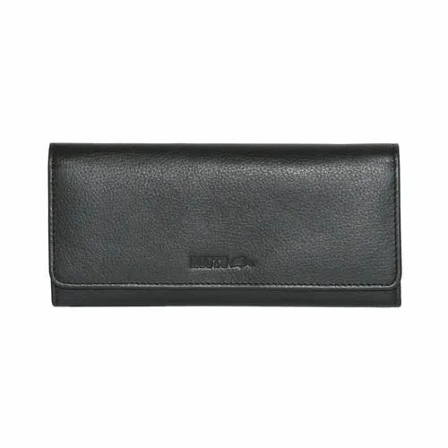 Ladies Leather Slim Clutch Wallet
