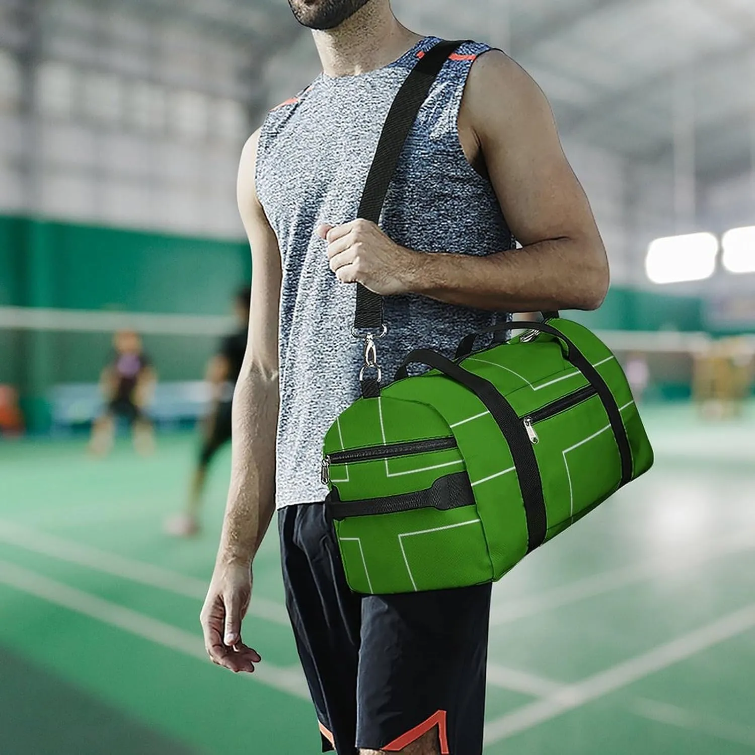 Ladonia Flag Sports Gym Bag for Boys Girls with Shoe Compartment Weekender