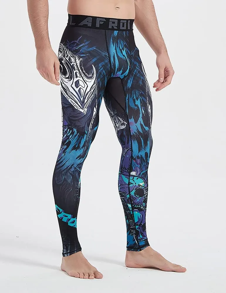 LAFROI Men's Quick Dry Cool Compression Fit Tights Leggings Waistband-YSK08
