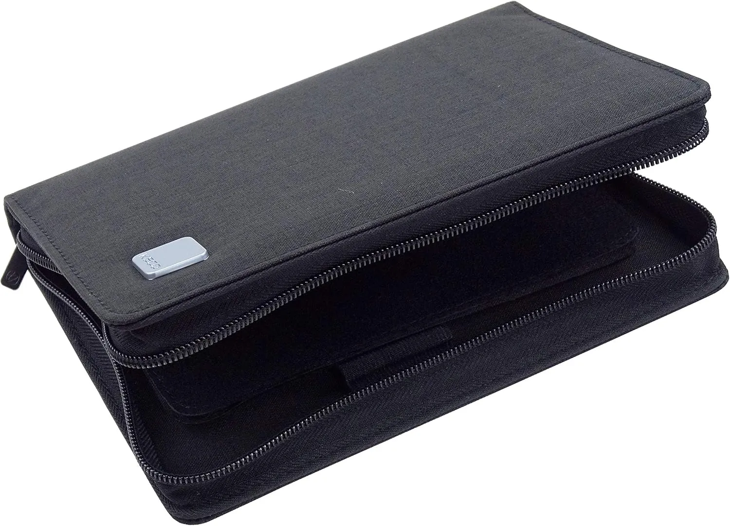 Lanxivi 10 Slots Fountain Pen Case Black, Waterproof Canvas Pen Holder Display Pouch Bag by KACO