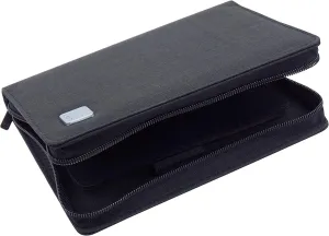Lanxivi 10 Slots Fountain Pen Case Black, Waterproof Canvas Pen Holder Display Pouch Bag by KACO