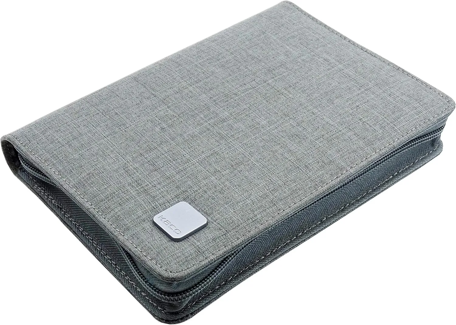 Lanxivi 10 Slots Fountain Pen Case Gray, Waterproof Canvas Pen Holder Display Pouch Bag by KACO