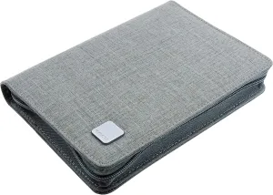 Lanxivi 10 Slots Fountain Pen Case Gray, Waterproof Canvas Pen Holder Display Pouch Bag by KACO