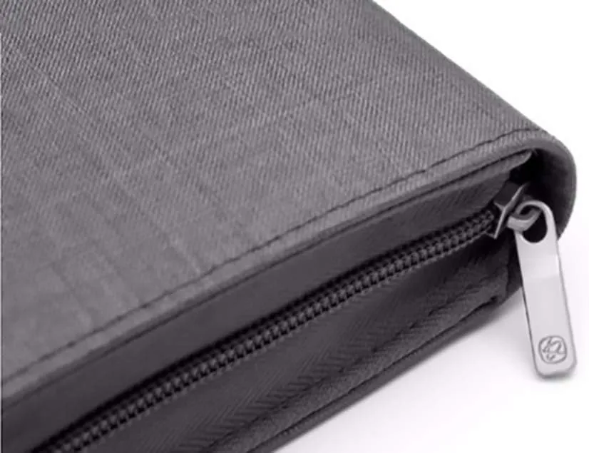 Lanxivi 10 Slots Fountain Pen Case Gray, Waterproof Canvas Pen Holder Display Pouch Bag by KACO