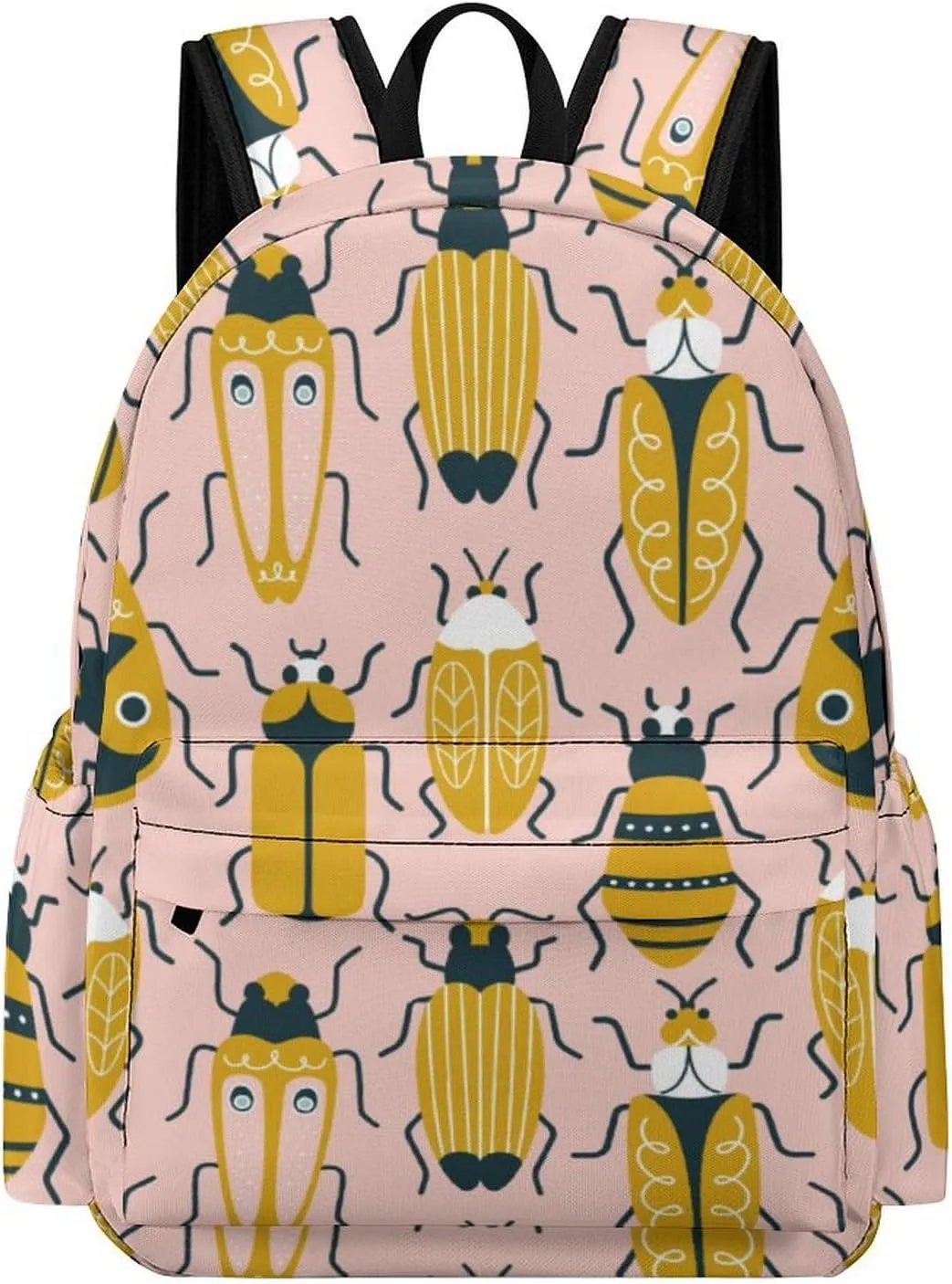 Laptop Backpack for Men Women Cute Beetle Travel Work Backpack with Compartment Large Capacity Spring Daypack Business Work Bag