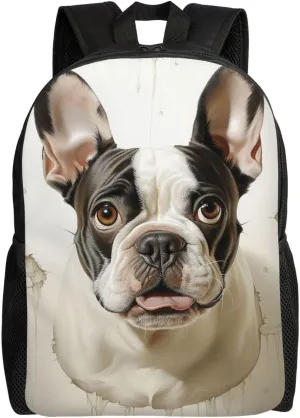 Laptop Backpack for Women Men Carry-on Backpack Dog Head Daypack Lightweight Travel Shoulder Bags
