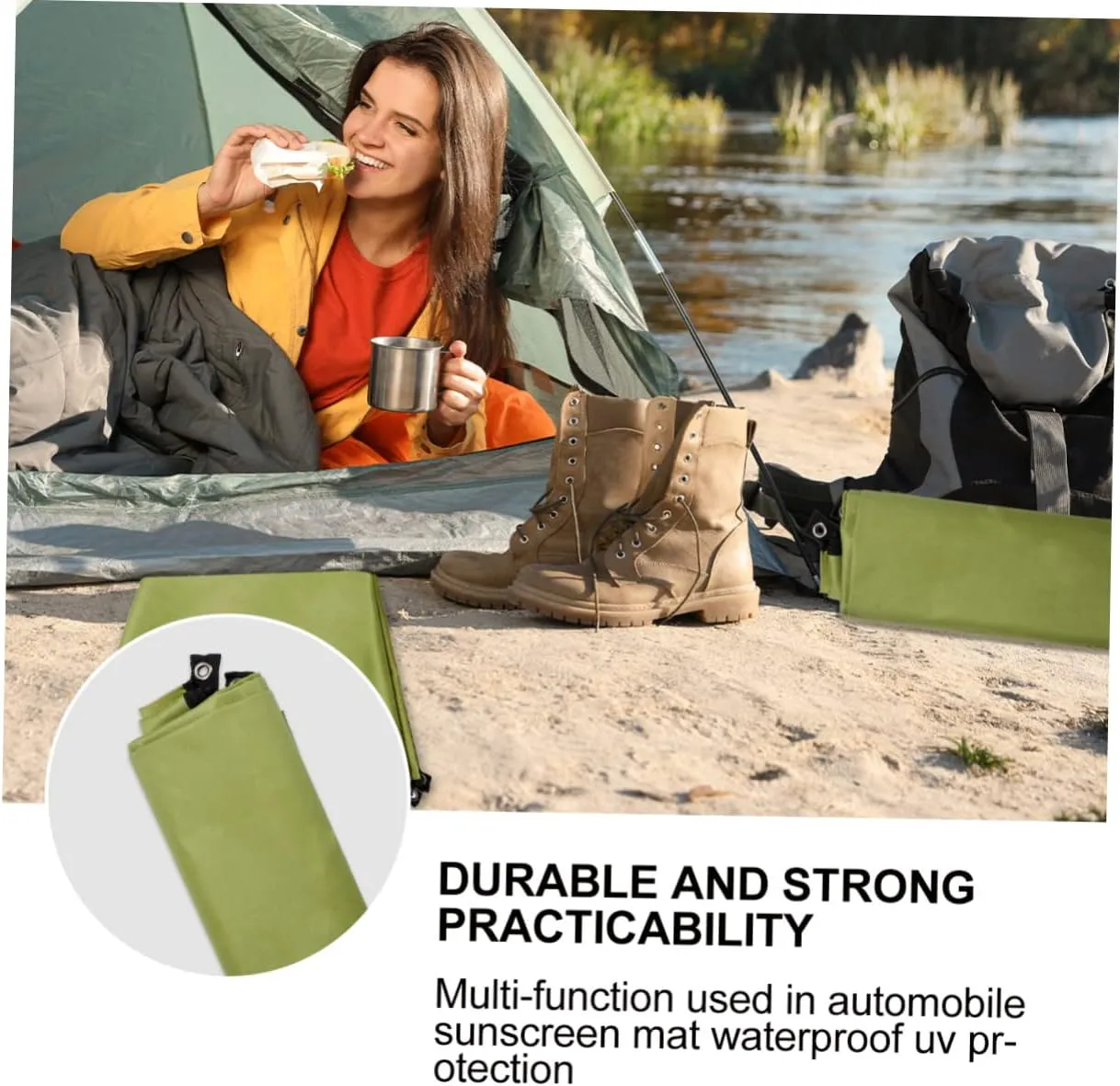 Large Camping Blanket Waterproof Oxford Cloth Mat Portable Ground Rug Beach Pad