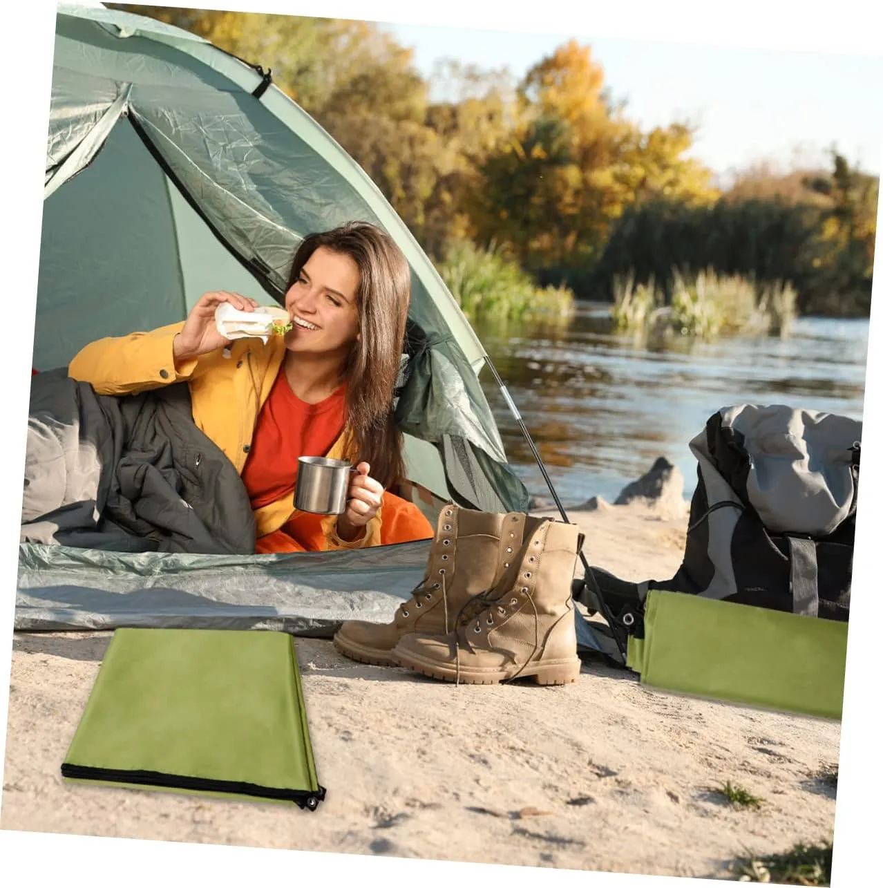 Large Camping Blanket Waterproof Oxford Cloth Mat Portable Ground Rug Beach Pad