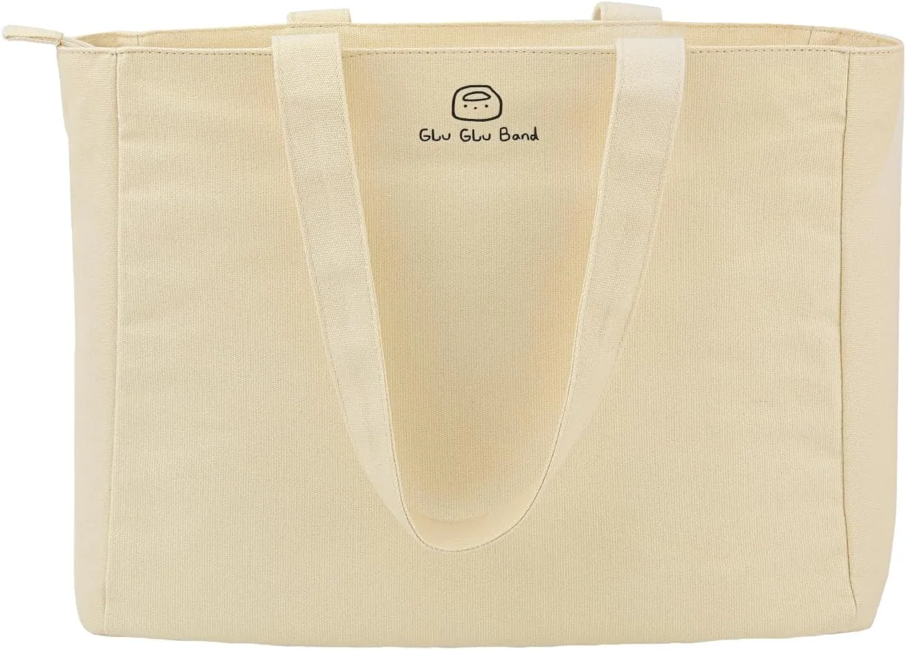 Large Capacity Canvas Laptop Tote Bag with Zipper, Multi-compartments School Work Tote Bag for Women 16in