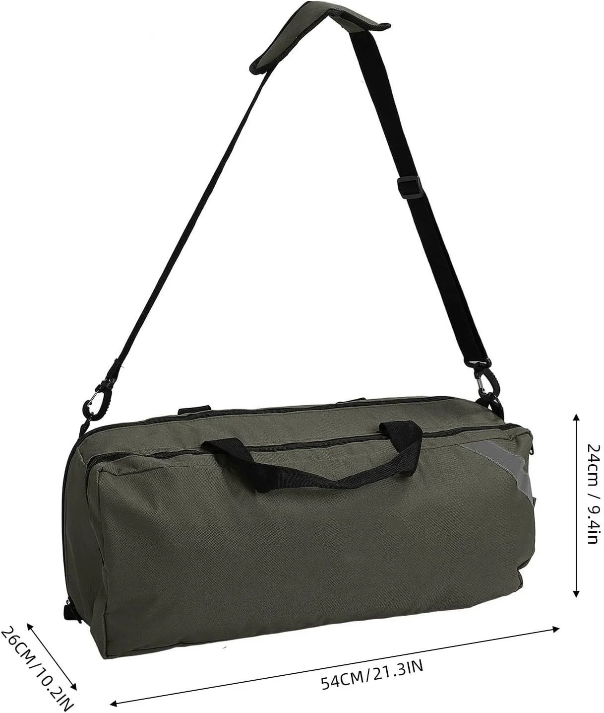 Large Capacity First Aid Responder Bag, Emergency Medical Supplies Bag with Adjustable Straps and MultiLayered Design, for Various Emergency Situations (Green)