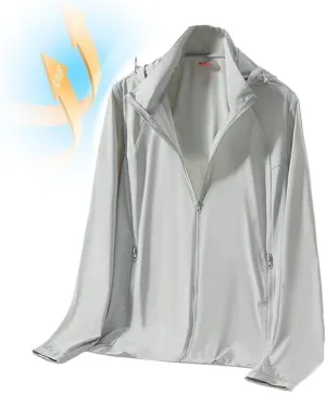 Large Size Sunscreen Fishing Clothing Men's Summer Detachable Anti-Uv Rash Guard Coat Ice Silk Sun Protection Clothing