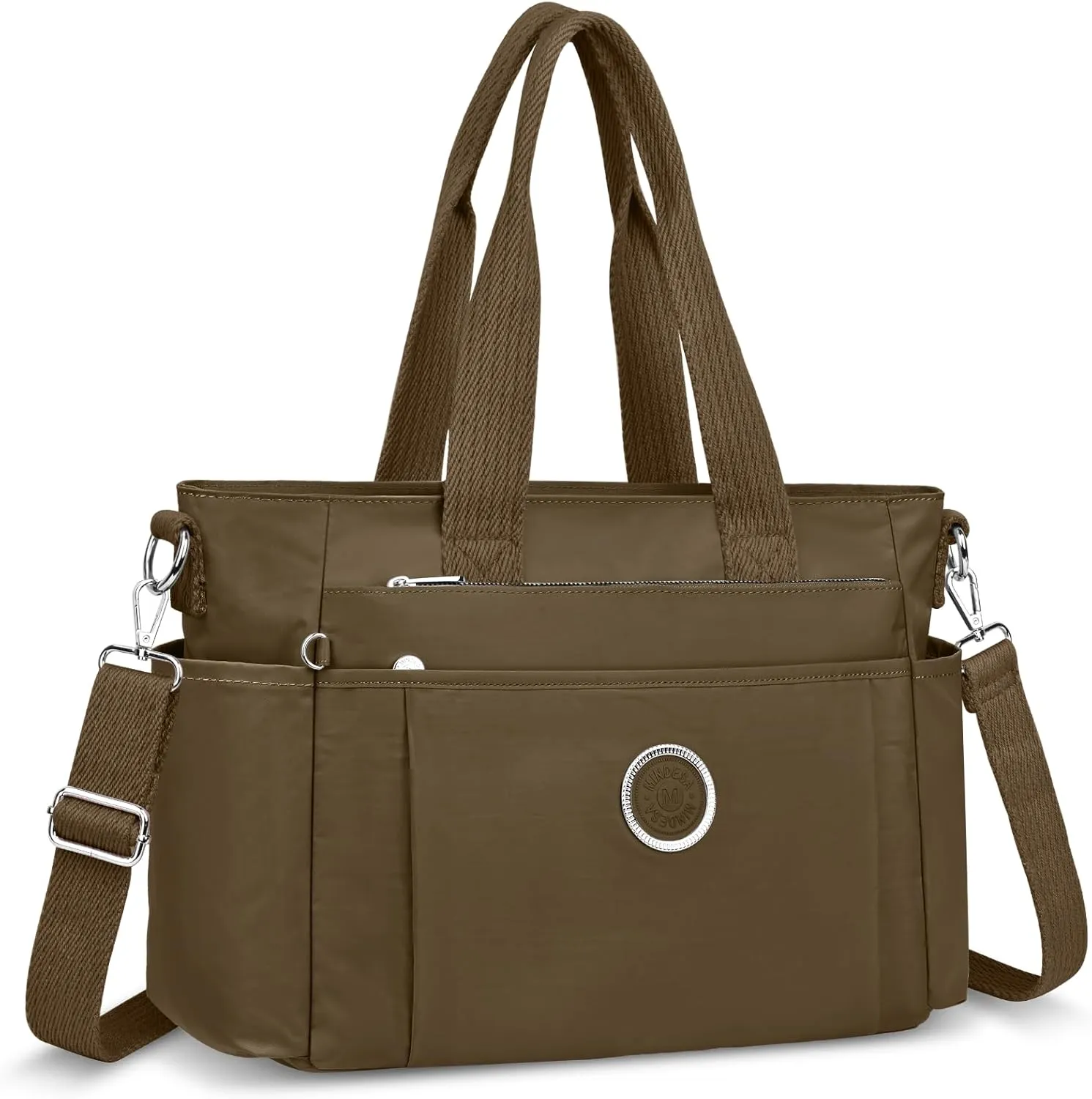 Large Tote Bag for Women, Waterproof Nylon Crossbody Tote Bag Shoulder Bag Carry On Bags for Travel Work Gym