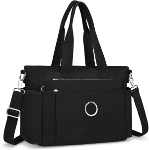 Large Tote Bag for Women, Waterproof Nylon Crossbody Tote Bag Shoulder Bag Carry On Bags for Travel Work Gym