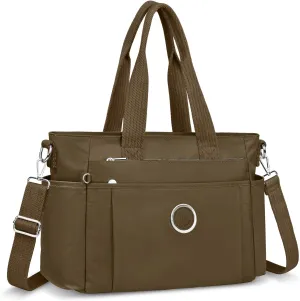 Large Tote Bag for Women, Waterproof Nylon Crossbody Tote Bag Shoulder Bag Carry On Bags for Travel Work Gym