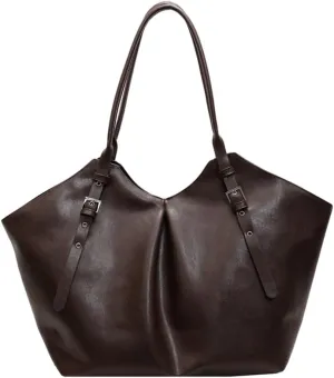 Large Tote Bag Women Trendy PU Leather Shoulder Purses Satchel Oversize Casual Handbags Work Dating College 2025