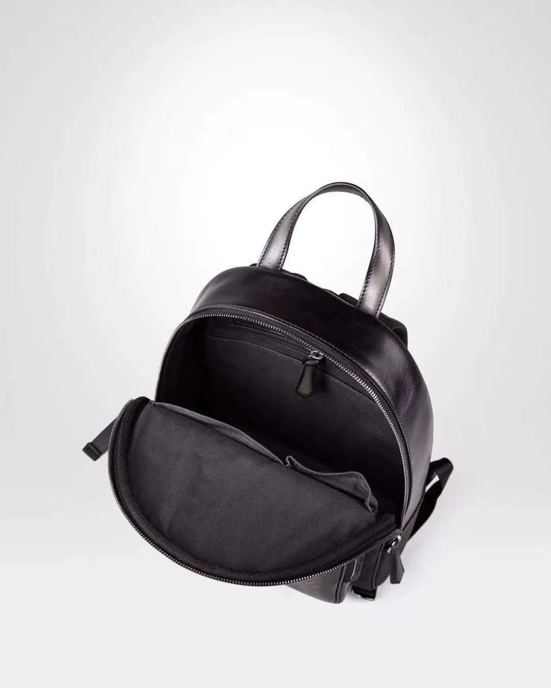 Large Vintage Smooth  Cowhide Leather Backpack