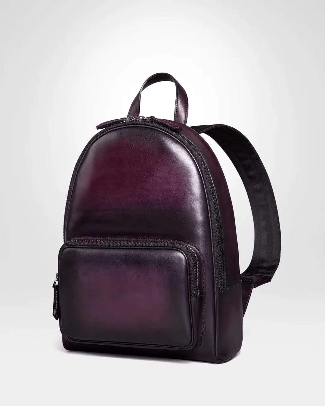 Large Vintage Smooth  Cowhide Leather Backpack