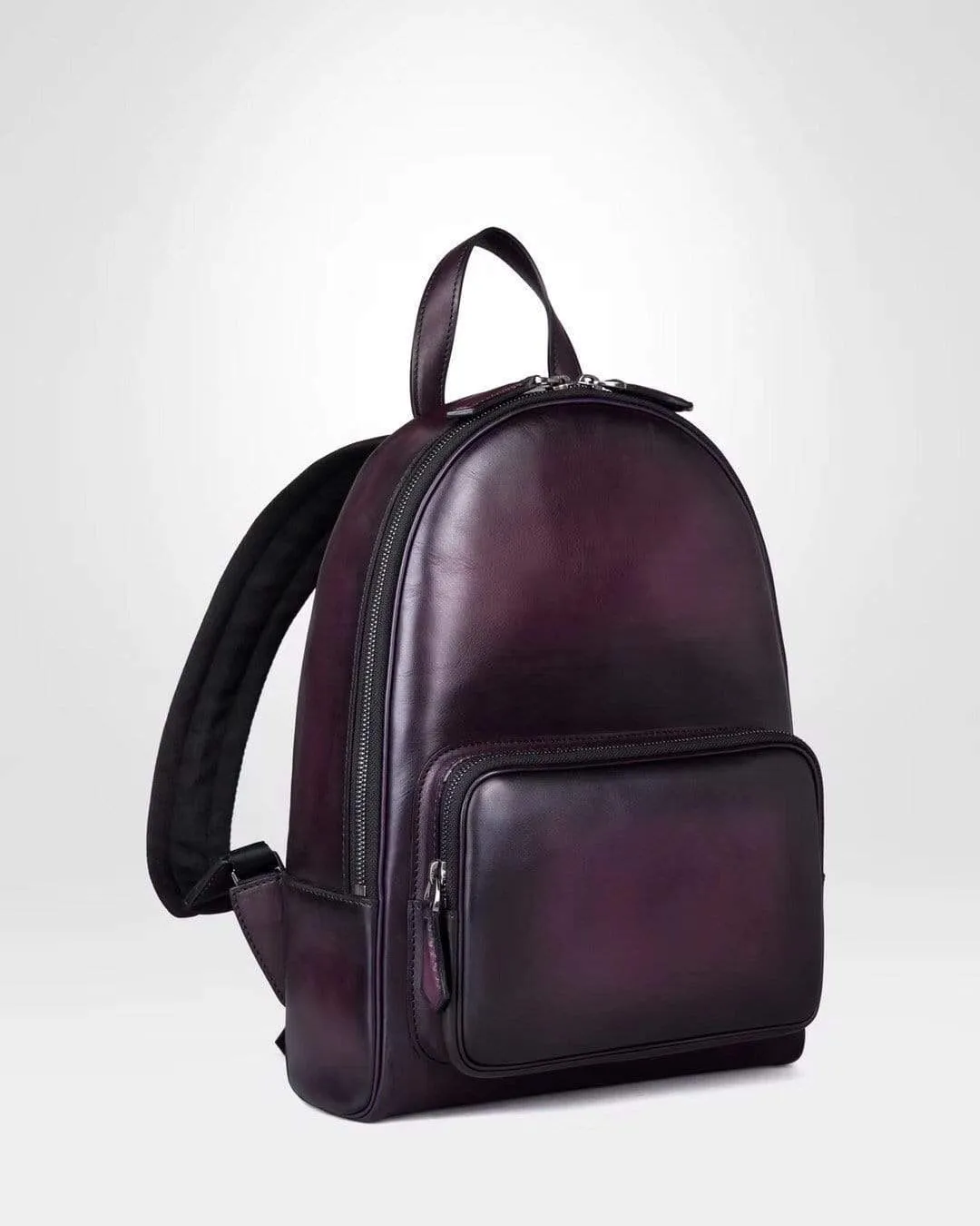 Large Vintage Smooth  Cowhide Leather Backpack